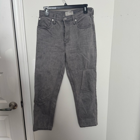 Everlane Gray Jeans 90s cheeky organic cotton 27 crop - Picture 2 of 4